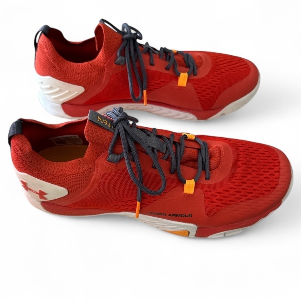 Under Armour Tribase Reign 2 Rich Orange Cross Trainer Sneaker Size 10.5